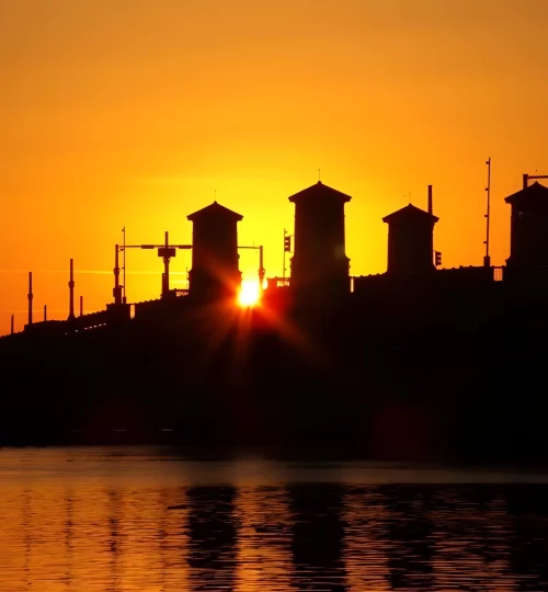 Bridge of Lions during sunrise